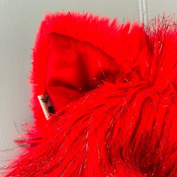 SpiritHoods Electric Elf Half-Hood OG Glitter Red Cat Ears Made in LA 2011-2012 - Picture 10 of 12
